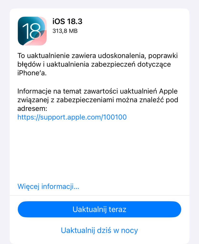 iOS 18.3