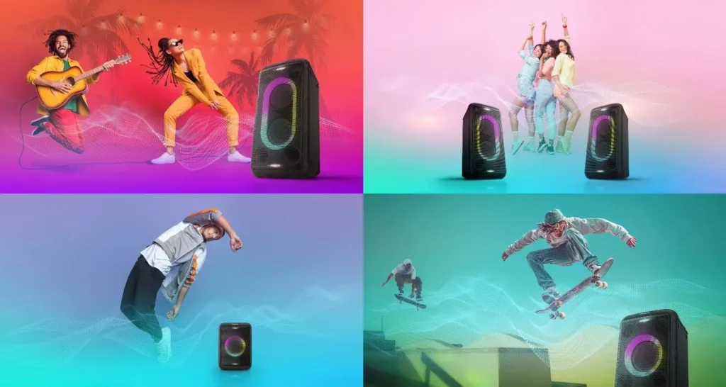 Panasonic BMAX10 i BMAX5 – przenośne głośniki party z wbudowanym akumulatorem i efektami świetlnymi Panasonic SC-BMAX10 SC-BMAX5