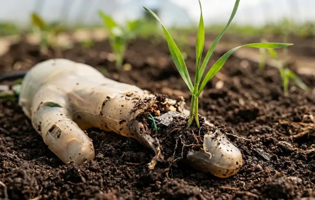 Zbudowali robota z… roślin! Nie uwierzysz, co dzieje się z nim po wyrzuceniu do ziemi! robot