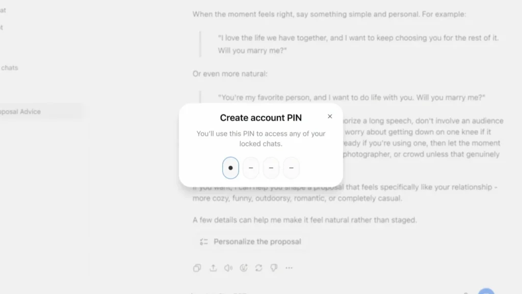 ChatGPT PIN