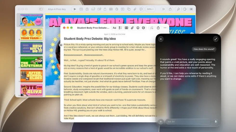 macOS Golden Gate 27.2 już dostępny. Siri AI uczy się pięciu języków, ale polskiego nadal brak macOS 27.2